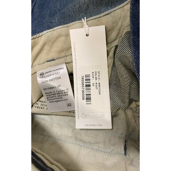 Ag Adriano Goldschmied Jeans Sz 32 Belted Deven Hi Rise Ultra Wide Leg Classic - Picture 6 of 11